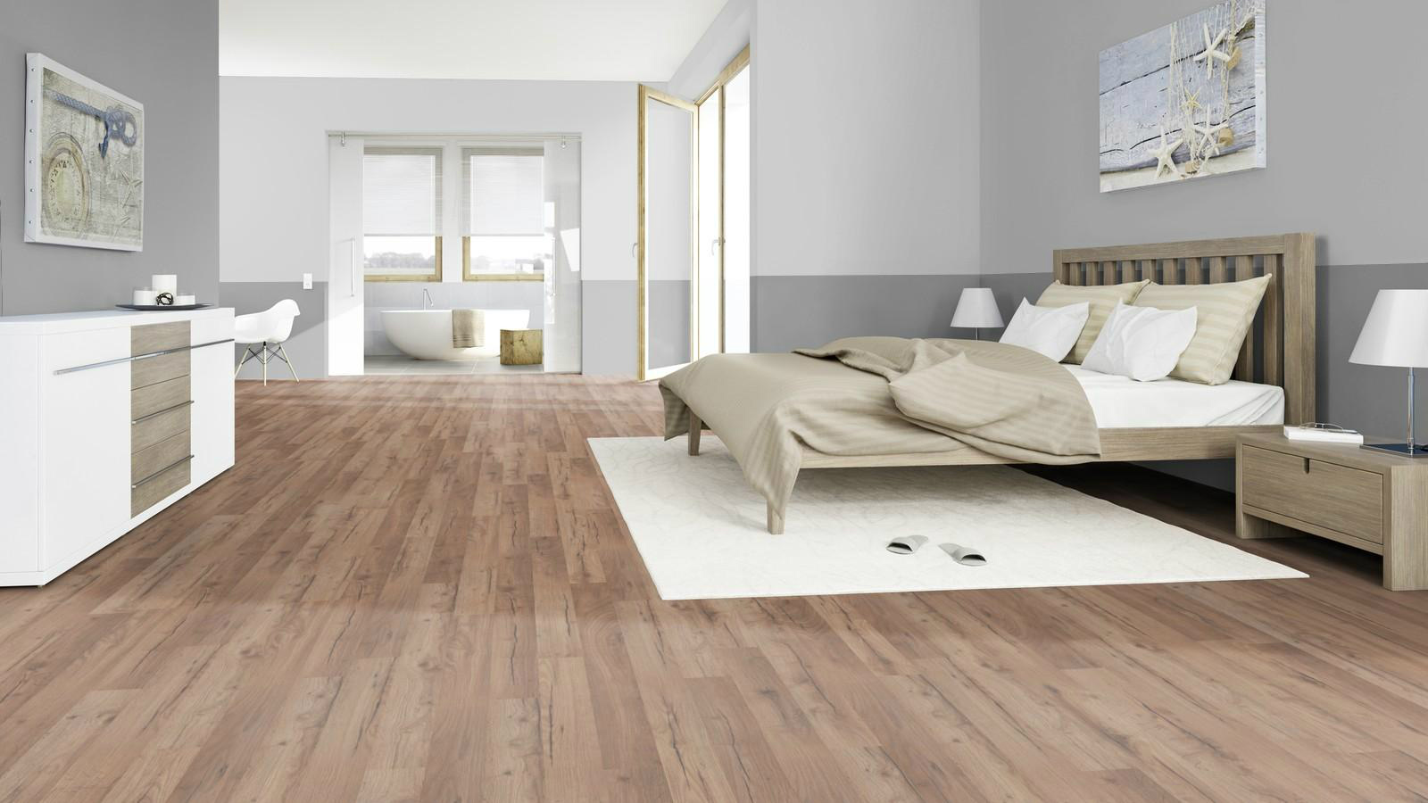 Ламинат Ter Hurne Дуб Коричневый Сиена B10 (1864) 1285×192×8